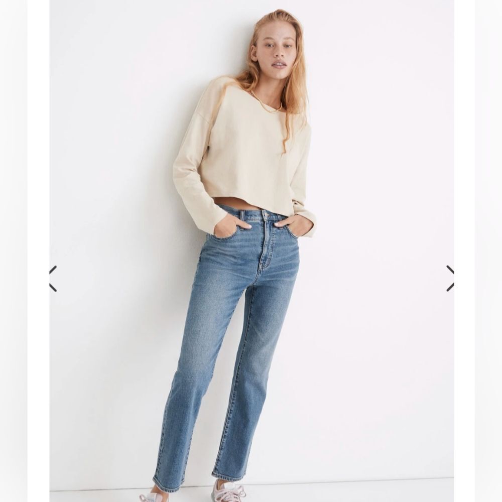 Madewell Slim Demi Boot jeans enright wash
